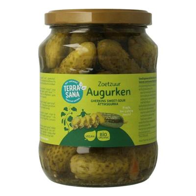 Augurken fris zoet/zuur bio 670 Gram