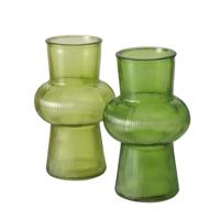 Boltze Home vaas glas groen h20cm - thumbnail