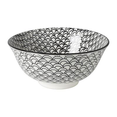 Schaaltje black print boog - ø16x6.5 cm Schaaltje black print boog - ø16x6.5 cm