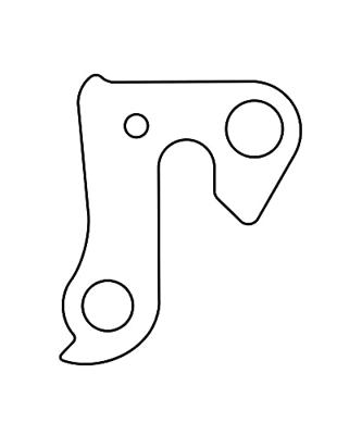 Union derailleurpad gh-128 met schroefset m8x0.75 +m4x0.7