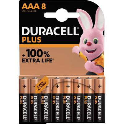 Duracell alkaline aaa plus 8st Duracell - Hortus