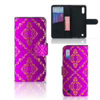 Wallet Case Samsung Galaxy M10 Barok Roze - thumbnail