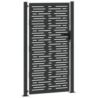 Tuinpoort, Tuindeur 105x75 cm Cortenstaal Vierkant Ontwerp - thumbnail