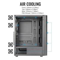 Aerocool Delta Zwart ARGB Tempered Glass - thumbnail