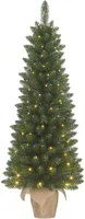 Black Box Trees Gerlos - kunstkerstboom met verlichting 36x75cm groen - thumbnail