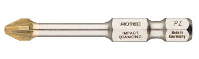 Rotec IMPACT Schroefbit PZ 2 | L=50 | E6.3 | DIAMOND | 2 stuks - 817.13022