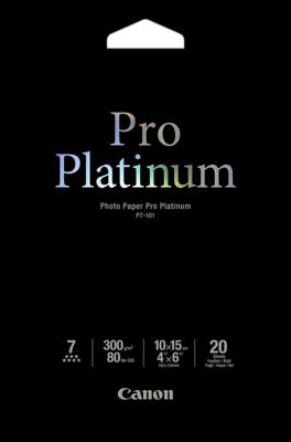 Canon Fotopapier 10x15cm Pro Platinum (20 vel) Canon Fotopapier 10x15cm Pro Platinum (20 vel)