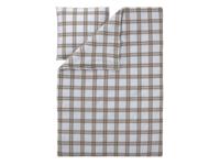 LIVARNO Dekbedovertrek 140 x 200 cm (Ruiten/beige) - thumbnail