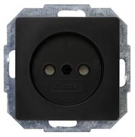 Lyora WandcontactdoosParis zonder randaarde zwart - 921250089 - thumbnail