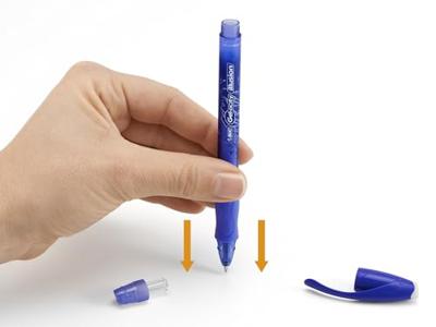 Bic vulling voor gelroller Gel-ocity illusion, doos van 12 stuks, blauw