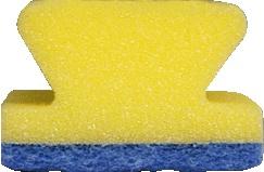 HG Sanitairspons Blauw/geel