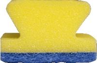 HG Sanitairspons Blauw/geel - thumbnail