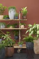 Mica Decorations Bloempot - mat zwart - keramiek - 20 x 18 cm - Plantenpotten - thumbnail