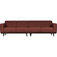 WOOOD Bank 'Statement' 4-zits, Bouclé, kleur Chestnut - thumbnail