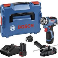 Bosch Blauw GSR 12V-35 FC Accu Schroefboormachine | Set | 2 x 3.0 Ah + Snellader | In L-Boxx 102 06019H3009 - thumbnail