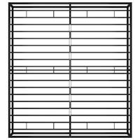 Bedframe metaal zwart 200x200 cm - thumbnail