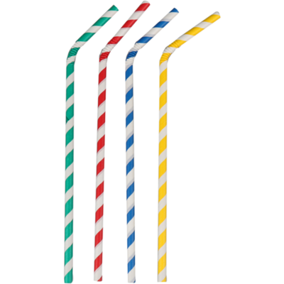 buig drinkrietje papier gestreept assorti ø6mm x 220mm 500 stuks buig drinkrietje papier gestreept assorti ø6mm x 220mm 500 stuks