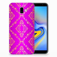 Siliconen Hoesje Samsung Galaxy J6 Plus (2018) Barok Roze - thumbnail