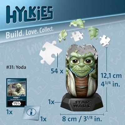Ravensburger 3d puzzel hylkies star wars yoda - 54st.