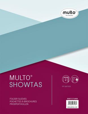 Multo geperforeerde showtas ft A5, 17-gaatsperforatie, 80 micron, gekorreld