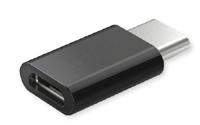 Savio AK-31 / B kabeladapter/verloopstukje Micro USB USB 3.1 Typ C Zwart - thumbnail