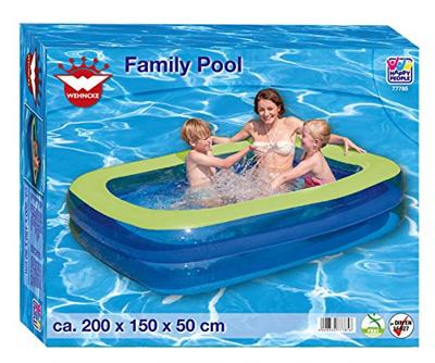 Wehncke Family Opblaas Zwembad 200x150x50 cm Blauw/Groen