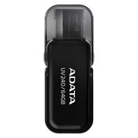 ADATA UV240 USB flash drive 64 GB USB Type-A 2.0 Zwart - thumbnail