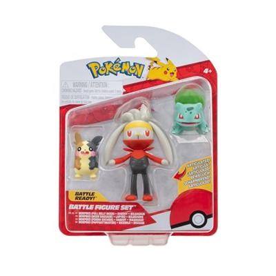 Pokemon Battle Figure Pack - Morpeko, Raboot & Bulbasaur Pokemon Battle Figure Pack - Morpeko, Raboot & Bulbasaur