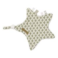 Little Dutch knuffeldoekje ster 30x35 cm Sunrise Olive - thumbnail