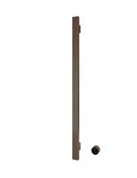 Hotbath &MORE set van 1 rails RASV135 SQUARE135 cm met separate schakelaar en inbouw element Tuscan Bronze (RASV135-1TB) - thumbnail