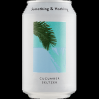 Something & Nothing Cucumber Seltzer Drank 330 ml bij Jumbo - thumbnail