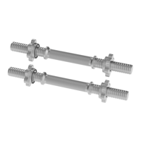 Dumbbellstang 30 mm - Focus Fitness - 35 cm - set van 2 stuks - thumbnail