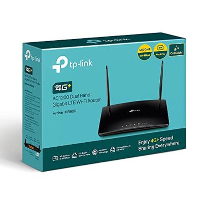 TP-Link Archer MR600 4G+ Cat6 AC1200 Draadloze Dual-band Gigabit Router Router Zwart