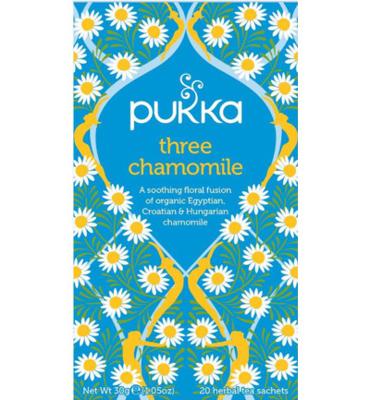 Pukka Three chamomile bio 20 Zakjes