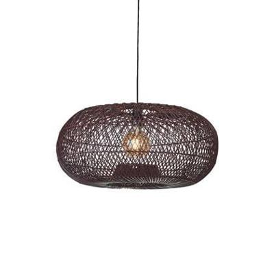 GOOD&MOJO Hanglamp 'Arizona' Bamboe, 70cm, kleur Burgundy