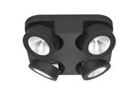HighLight spot Montreal 4 lichts vierkant - zwart - thumbnail