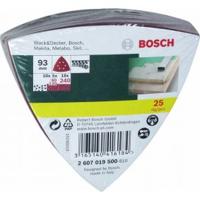 Bosch Accessories 2607019500 Deltaschuurpapierset Met klittenband, Geperforeerd Korrelgrootte (num) 60, 120, 240 Hoekmaat 93 mm 1 set(s) - thumbnail