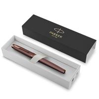 Parker IM Monochrome vulpen Bordeaux, fijn, giftbox - thumbnail