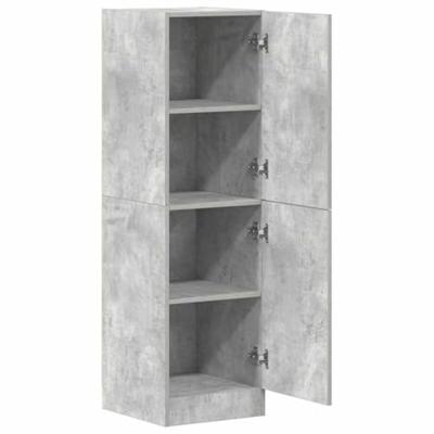 Keukenkast 38x41,5x131,5 cm bewerkt hout betongrijs