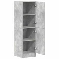 Keukenkast 38x41,5x131,5 cm bewerkt hout betongrijs - thumbnail