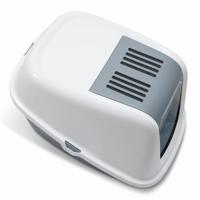 SAVIC KATTENBAK NESTOR GIANT WIT / LICHTGRIJS 75,5X56X55,5 CM - thumbnail