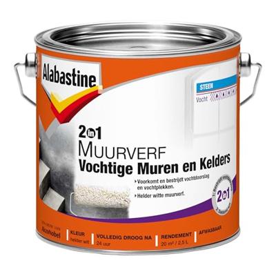 2in1 muurverf vocht m&k 2,5l Alabastine - Alabastine 2in1 muurverf vocht m&k 2,5l Alabastine - Alabastine
