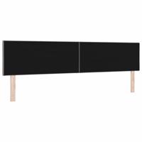 Hoofdbord met LED -striplichten Verstelbaar Taupe 200 cm Stof - thumbnail