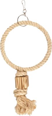 Vogelschommel Touw 1 Ring 24 cm 24 x 5.5 x 51 cm Flamingo Beige