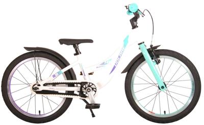 Volare glamour kinderfiets - meisjes - 18 inch - wit/mint groen - prime collection Volare glamour kinderfiets - meisjes - 18 inch - wit/mint groen - prime collection