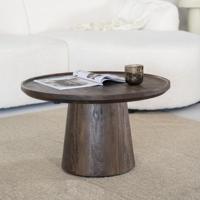 Eleonora Ronde Salontafel 'Ron' Mangohout, kleur Bruin, 66cm - thumbnail