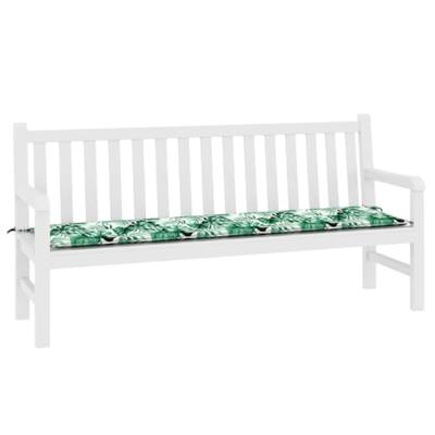 Tuinbank Kussen Floral Groen 180 x 50 x 4 cm Oxford stof