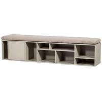 vtwonen Bankje 'Letterba(n)k XL' incl. zitkussen, Grenen, kleur Dust - thumbnail