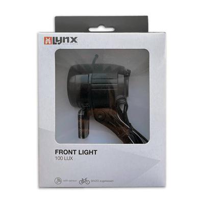 Lynx Koplamp dynamo max+ sensor 100 lux Lynx Koplamp dynamo max+ sensor 100 lux