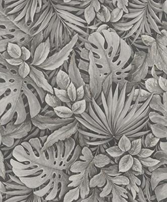 Noordwand Botanica Behang met grote bladeren 33305